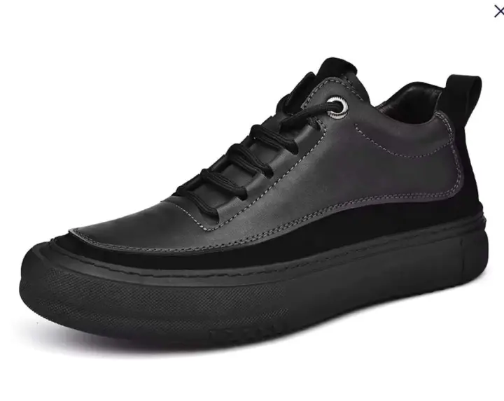 Nueva marca de alta calidad para hombres famosos que caminan con plataforma con cordones de cuero genuino, moda informal, zapatos deportivos italianos a bajo precio - 1