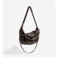 Bolso Cruzado de Gran Capacidad Diseño Plisado en Forma de Cordón Método de Espalda Múltiple - details 22