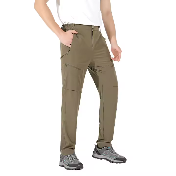 Pantalones de Senderismo LNGXO Impermeables de Verano, 4-Vías de Estirado, 90% Nylon, 10% Spandex - 1