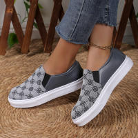Zapatos informales de suela gruesa para mujer, zapatillas veraniegas versátiles con lentejuelas, a la moda, vulcanizados, 2024 - details 7