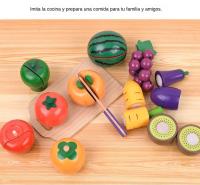 Juego realista de cortar frutas, juguetes divertidos y educativos, juegos de imitación para niños de 2 a 5 años, simulación de corte de verduras ¡divertido! - details 15
