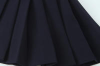 Vestido Mini Pleated TRZA Para Mujer Con Borlas Lateral Cuello Halter Frontera Trasera Chic Moda Casual A-Line Corto - details 7