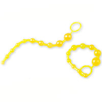 SM-perno de patio trasero de cuentas de cristal amarillo, punto G, juguete Anal alternativo de silicona, tapón Anal, Juguetes sexuales femeninos - details 4
