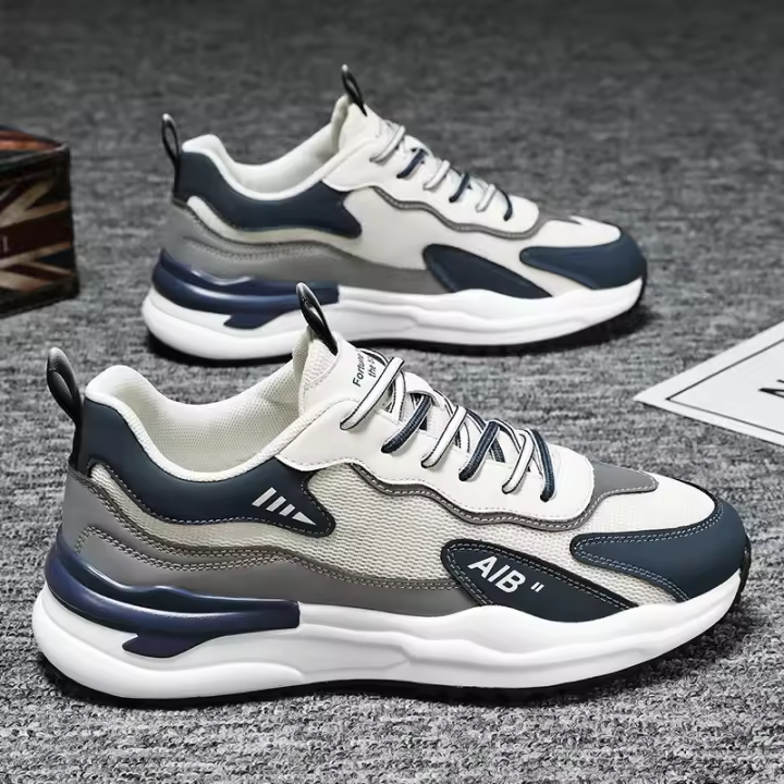 Zapatillas de Mesh Transpirables Ligeras para Hombres en Verano 2025 Zapatillas de Correr Suaves con Suela de Moda - 1