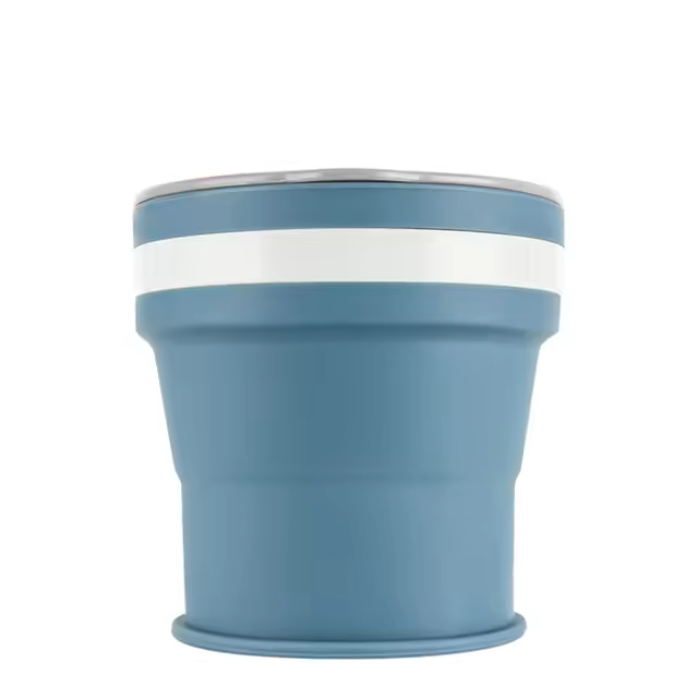 Taza plegable retráctil de silicona portátil - 1
