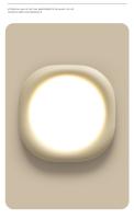 Lámpara de Techo para Dormitorio Moderna Minimalista LED Estilo Cremello de Resina - details 1