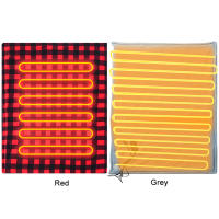 Almohadilla calentadora para el cuerpo, estera de calefacción suave de 12V, 9 temperaturas ajustables, manta de calor eléctrica para invierno - details 9
