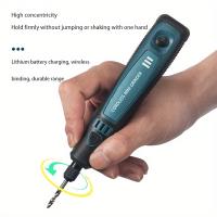 1 juego Torno eléctrico pequeño DIY, herramienta eléctrica manual para el grabado de jade en casa, herramienta de pulido, juego de torno eléctrico recargable por USB, torno eléctrico, torno pequeño eléctrico, herramienta eléctrica - details 5