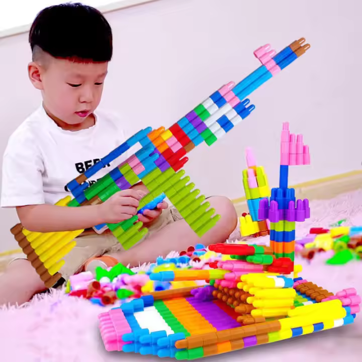 Bloque de Construcción de Plástico Juguete Rompecabezas para Niños Mosaico de Jardín - 1