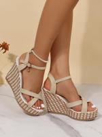 Nuevas Sandalias de Verano Estilo Europeo y Americano Sandalias romanas de plataforma impermeables con suela gruesa Sandalias de plataforma talla grande - details 6