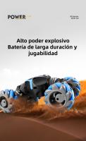 Juguete de Coche de Control Remoto con Sensor de Gestos, 4WD, Transformación, Derrape, Doble Cara, Efectos de Sonido y Luz, Pulv - details 11
