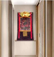 Cuadro colgante tradicional Twenty one Tara Thangka, imitación de la secta tántrica Xizang, pintado a mano, para el hogar, sala de estar tibetana - details 9