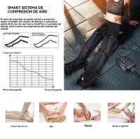 Botas de recuperación con compresión neumática - 4 cámaras de drenaje linfático, presión ajustable, alivio de la hinchazón y la fatiga muscular para las piernas - details 0