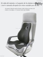 Cojín de espuma viscoelástica para asiento de oficina, almohada ortopédica para aliviar el dolor de glúteos, soporte para la cintura - details 12