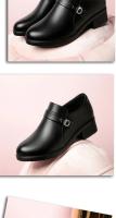 Zapatos de Oficina para Mujer de Moda y Comodidad Punta Redonda de Cuero Suave Suela Suave - details 18