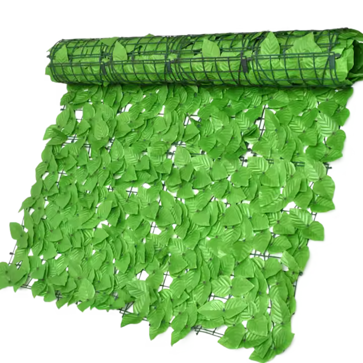 Planta Artificial de ratán de 0,5x1m, decoración del hogar, seto para exteriores, valla de plantas de jardín, hoja verde Artificial - 1