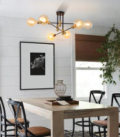 Lámpara colgante de techo moderna para el hogar, luz LED de araña nórdica E27, para dormitorio y sala de estar - details 10