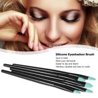 Kit de pinceles de silicona para sombra de ojos, herramientas cosméticas faciales profesionales para mujer, 5 piezas - details 4