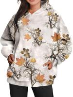 Sudadera con capucha holgada para mujer Moda coreana - details 3