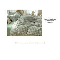 Juego de Cama Sencillo de Cuatro Piezas Dormitorio de Estudiantes Funda de Edredón de Algodón Lavado Agradable para la Piel - details 8