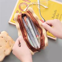 Estuche de Lápices de Peluche de Alta Capacidad Caja de Bolis de Dibujos Animados Marrones - details 4