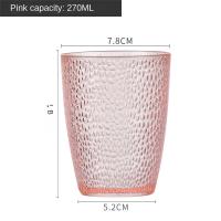 Vasos acrílicos reutilizables para beber, vasos de plástico irrompibles, aptos para lavavajillas, 270ML - details 3