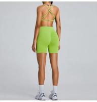El tren de yoga sin costuras de cintura alta resalta sus sillas Secado rápido para material de nailon primavera/verano - details 12