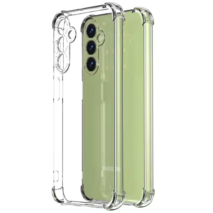 Funda transparente de silicona suave a prueba de golpes para Samsung Galaxy S24 S23 FE Plus Ultra A55 A35 A25 A15 A54 A34 A24 A14 contraportada - 1