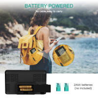 ORIA-reloj despertador Digital con pantalla LCD, dispositivo pequeño de viaje con calendario, funciona con pilas - details 4