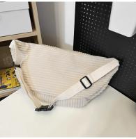 Riñonera de gran capacidad para mujer, bolsos de hombro tipo bandolera, riñonera informal, bolso sencillo para teléfono, riñonera de pana, bolso de plátano para mujer - details 31