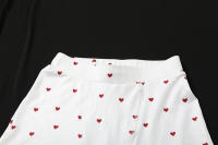 BUNO-Conjunto de 2 piezas con estampado de corazón cómodo de Nibber para mujer, cuello cuadrado, sin mangas, Crop Tops + Shorts elásticos, trajes de moda para niñas dulces - details 15