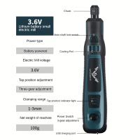 Conjunto de Molinillo Eléctrico Recargable por USB de 15 piezas/50 piezas para Tallar Jade, Molino Eléctrico Doméstico Mini Tipo Bolígrafo Máquina de Molienda Giratoria Herramienta para Esquinas de Muebles - details 7