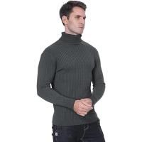 Nuevo suéter de cuello alto de invierno para hombre, suéter tejido informal para hombre, jerséis de Fitness para mantener el calor, Tops - details 9