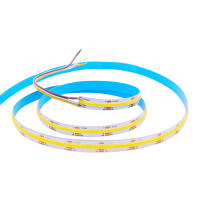 Tira de luces LED COB CCT, cinta Flexible de alta densidad, regulable, FOB, 608 K a 2700K, iluminación cambiable, DC12V, 24V, 6500 Led/m - details 3