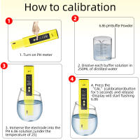 Medidor de PH Digital portátil de 10 piezas, Monitor LCD de pluma, probador de 0,01, calibración automática de agua de piscina de acuario con caja de venta al por menor - details 2