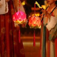 Lámpara de Loto Brillante en Mano Decoración Festiva China del Autumnio 2024 - details 1