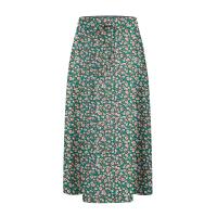 Falda elástica plisada estampada de cintura alta a rodilla para mujer, moda, fiesta, verano, 2024 - details 21
