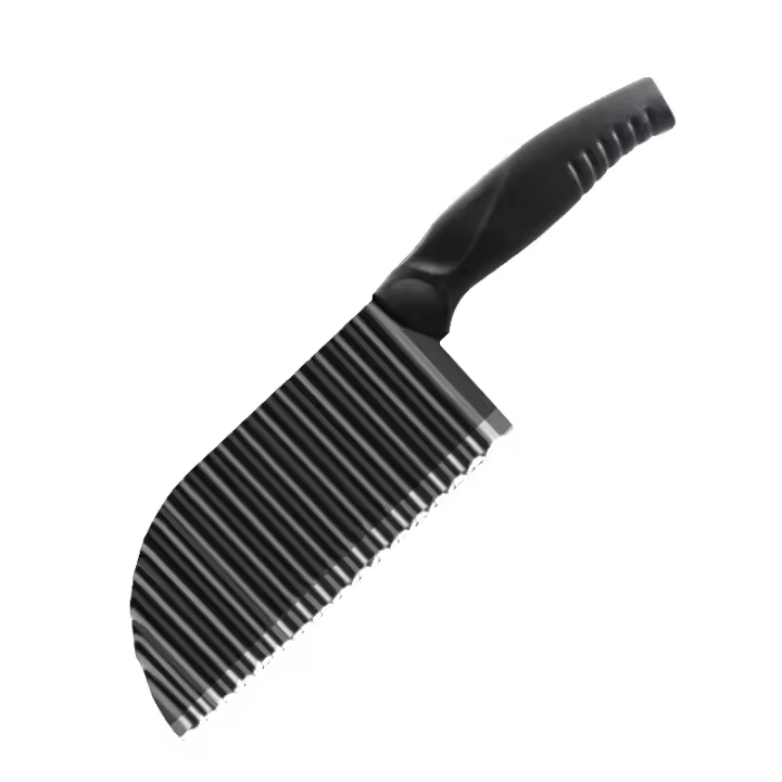 Cortador Compacto de Patatas Fritas Francés PXCL Cuchillo Ondulado de Acero Inoxidable - 1
