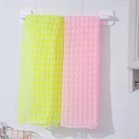 Toallas de baño de espuma para frotar la espalda, tira larga, depurador corporal, frotar la espalda, pelar, masaje, ducha, depurador extendido, cepillos para limpiar la piel - details 5