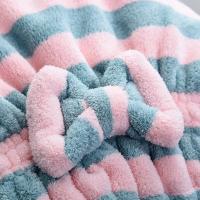 Toalla de Secado Rápido para el Cabello Gorro de Ducha con Rayas para Mujer Súper Absorbente - details 2