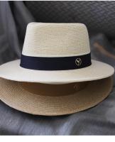 Sombrero de paja de forma suave de Panamá Natural para mujer/hombre, gorra de sol de playa de ala ancha, protección UV, regalo de cumpleaños Fedora, novedad de diseñador - details 10
