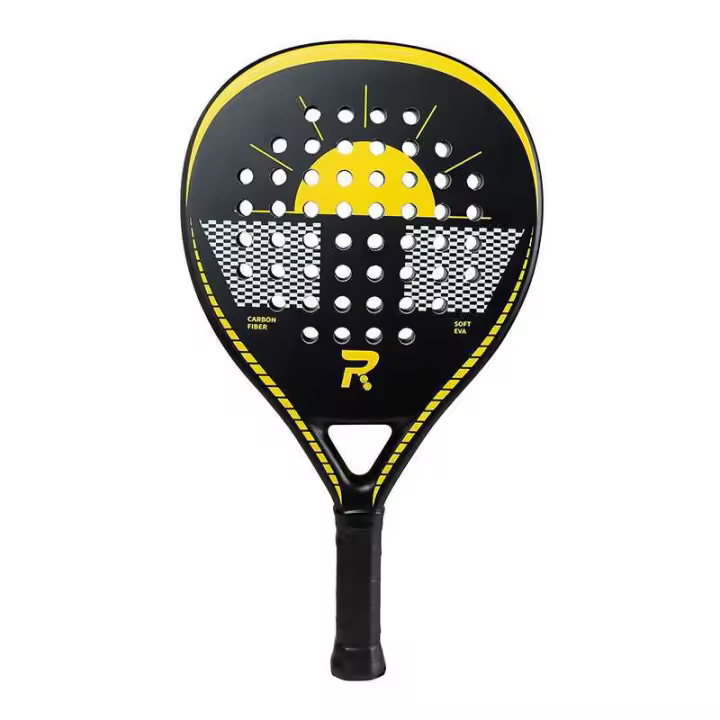 Pala de pádel profesional de fibra de carbono ultraligera con marco en jaula de carbono para playa (Raqueta de Pádel) - 1