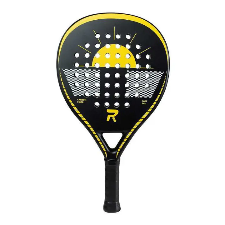 Pala de pádel profesional de fibra de carbono ultraligera con marco en jaula de carbono para playa (Raqueta de Pádel) - 1