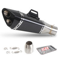 Universal Motorcycle Exhaust Muffler Pipe Escape Exhaust Tail Pipe Vent Pipe Exhaust Canister End Pipe Stainless - details 1