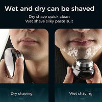 Afeitadora Eléctrica Portátil Eficiente, Cuchillo Grueso, Impermeable Herramienta de Barbería para Hacer Pelo y Limpiar la Cara - details 1
