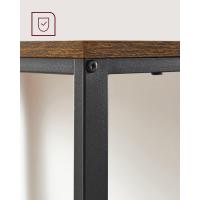 Mesa de Trabajo, 100 x 50 x 76 cm, Estilo Moderno, para Estudio Dormitorio Salón Oficina, Beige Natural y Blanco Perla LWD046L01 - details 13
