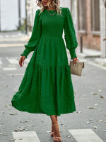 Vestido elegante de manga larga con cintura elegante de otoño e invierno para mujer - details 34