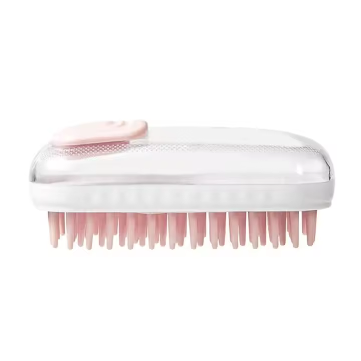 Cepillo de baño de silicona para mascotas, Gel de ducha recargable, mango ergonómico, cepillo de masaje para perros, depilación en seco y húmedo, peine de aseo para gatos - 1
