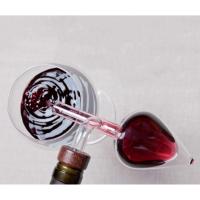 Aireador de vino, tapador de botellas portátil y decantador rápido, aireador de vino circular transparente/en forma de melocotón - details 3