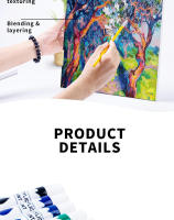 Set de pintura acrílica en tubos (12 ml) - 12/24 colores para artistas y niños - details 4
